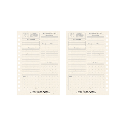 Combo Planeador diario con recarga anual