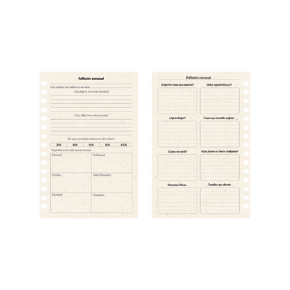 Combo Planeador diario con recarga anual