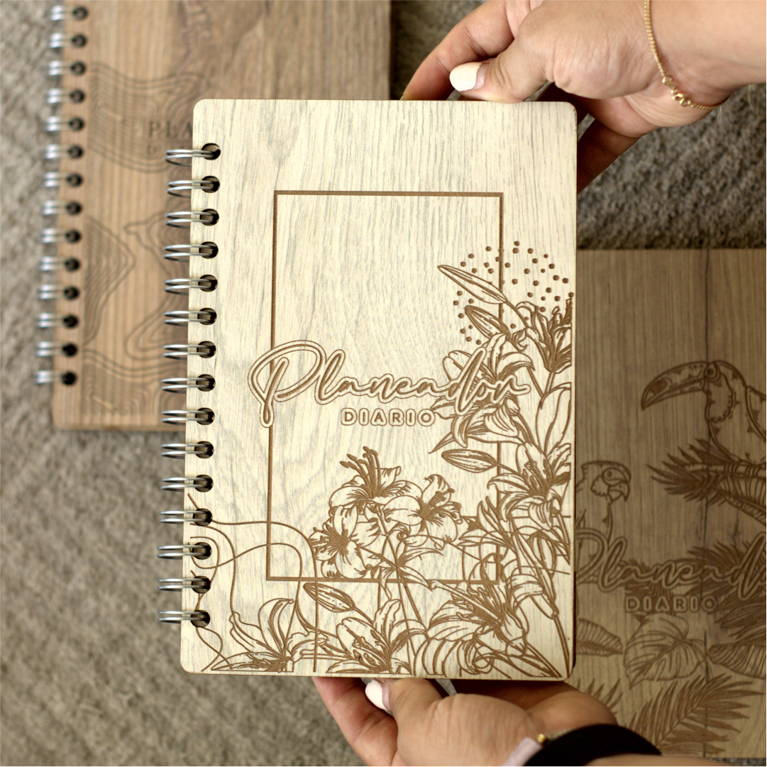 Combo Planeador diario | Floral | con recarga anual