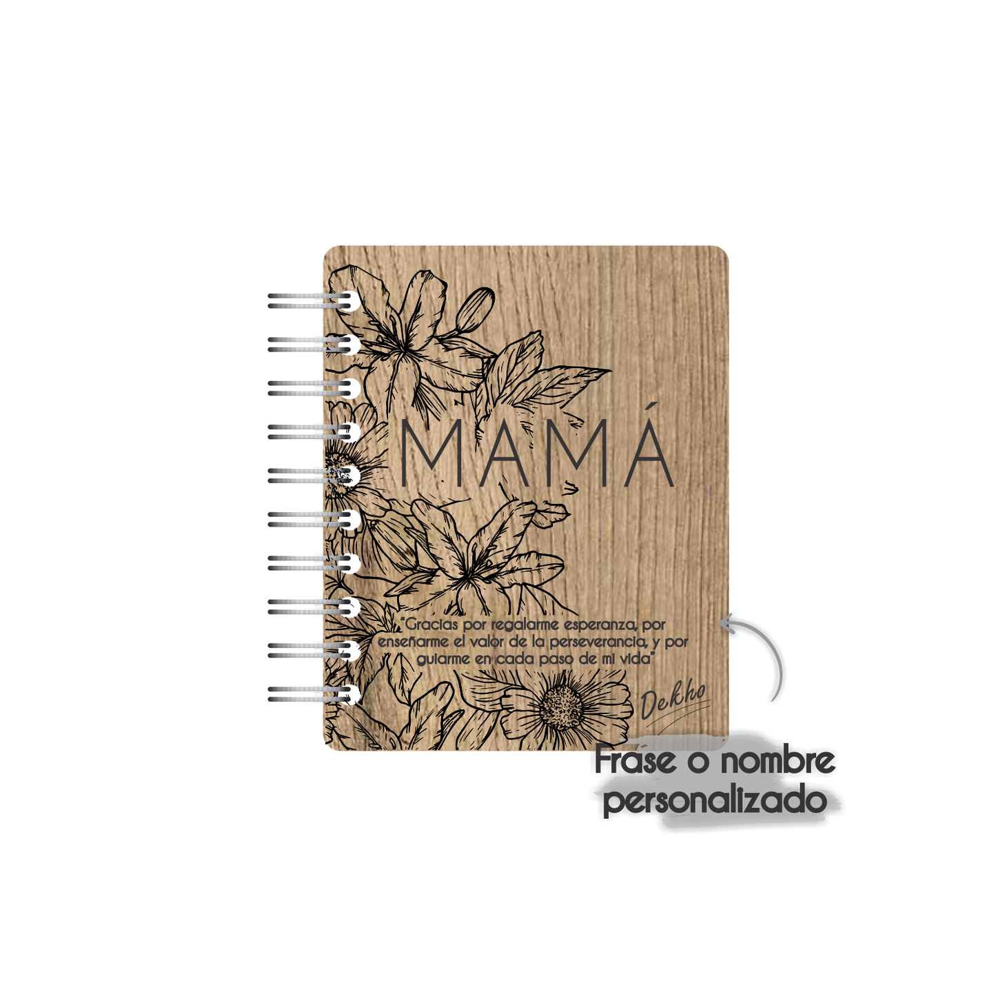 Libreta de Madera | Mamá |