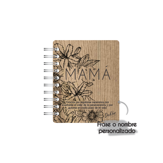 Libreta de Madera | Mamá |
